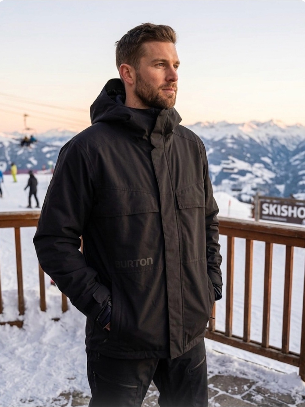 BURTON Dryride  Hooded Waterproof snow board/Ski Jacket
